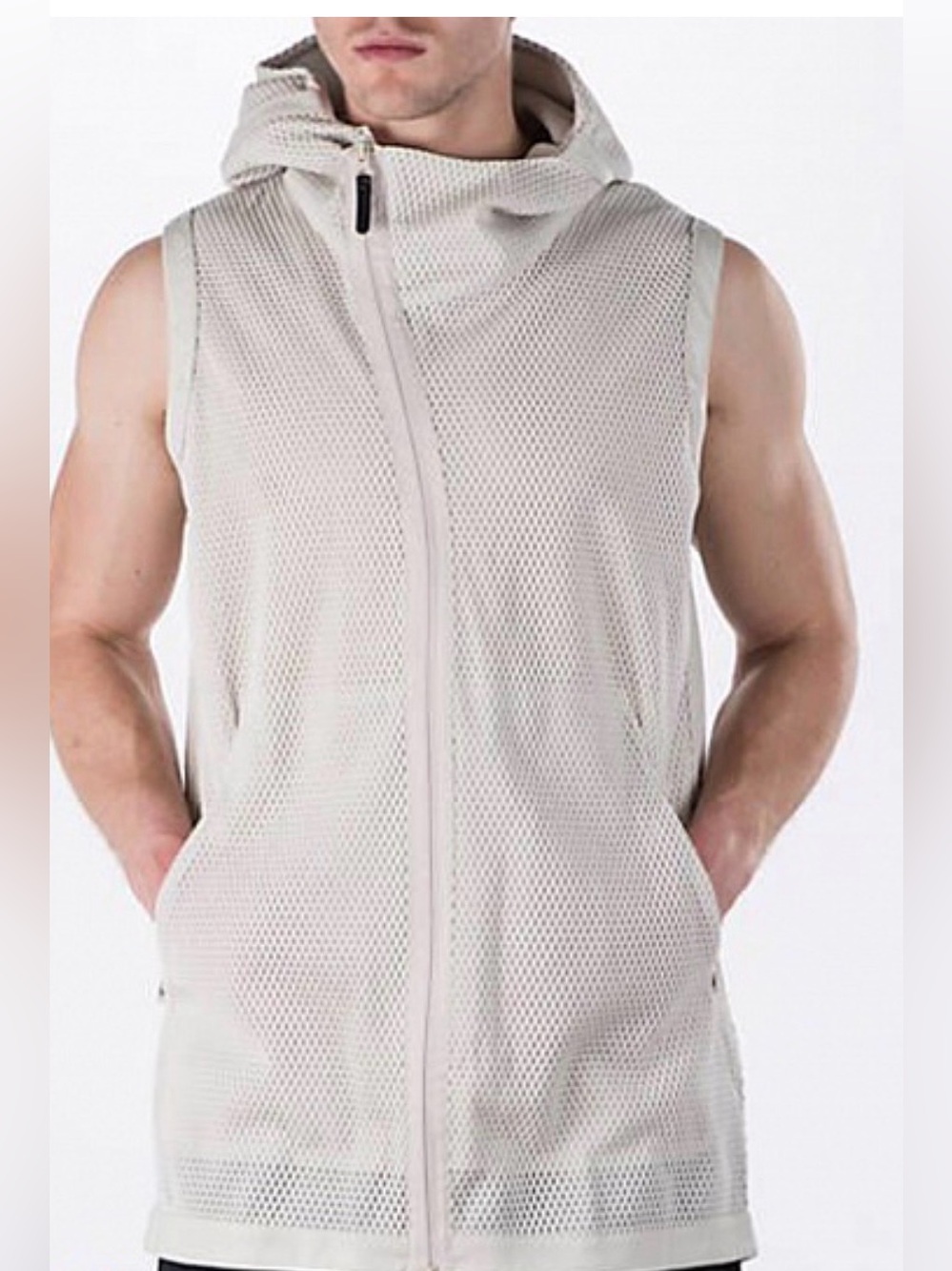 Adidas James Harden Crazy Gym Mesh Zip Up Vest Basketball Hoodie Size XL